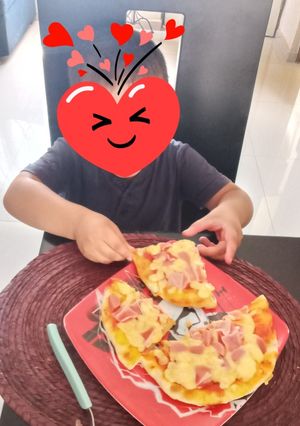 Una foto de Pizza en sartén