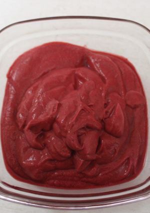 Una foto de Crema fría de remolacha