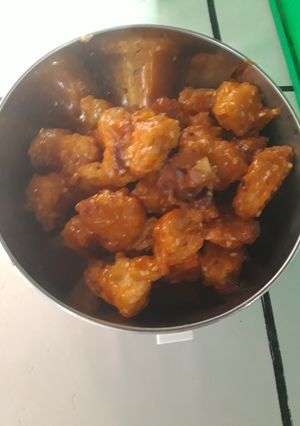 Foto resep Ayam tepung pedas ala Korea