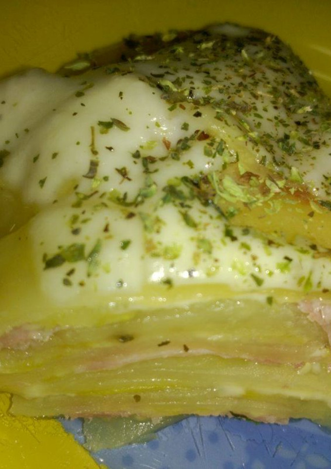 Una foto de Lasaña mixta de verduras