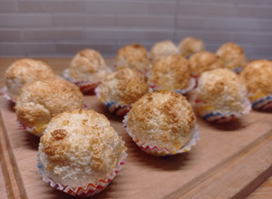 Foto di Biscotti al cocco in friggitrice ad aria