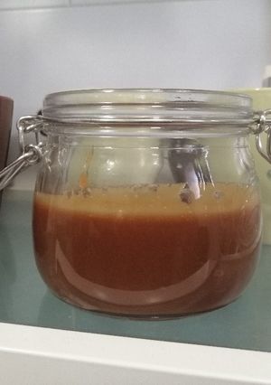 Una foto de Salsa de caramelo salado (toffee)