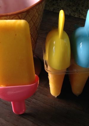A picture of Homemade Mango Pineapple Ice Cream.