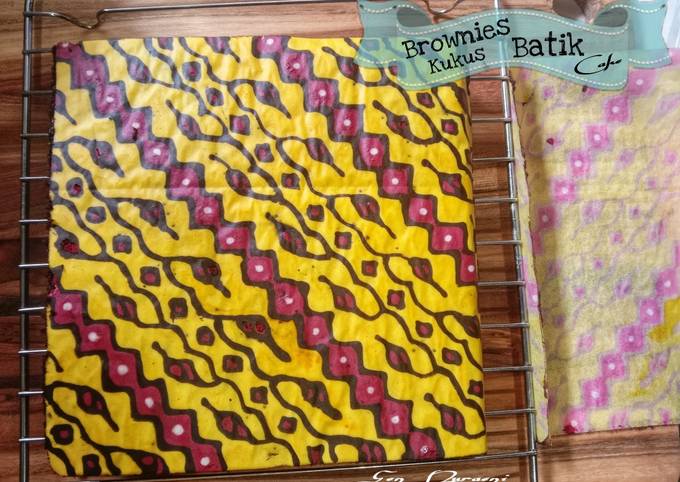 Cara bikin Batik Cake Brownies Kukus Cara bikin Batik Cake Brownies Kukus