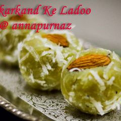 A picture of Shakarkand Ke Ladoo/ Sweet Potato Ladoo.