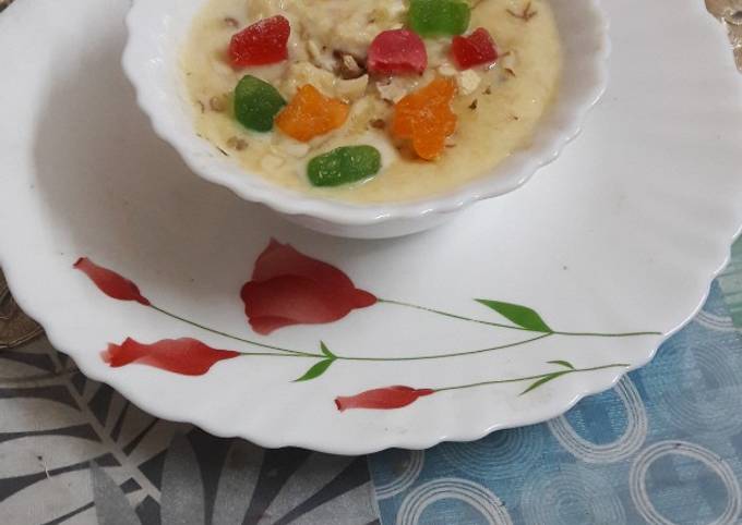 Instant Dry fruits rabri Recipe by Mrk Kalra - Cookpad