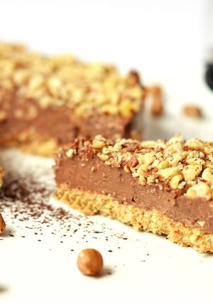 Nutellás sajttorta recept sütés nélkül recept fotója