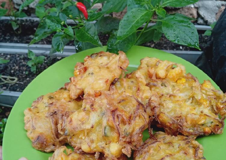 Resep Terbaru Bakwan jagung+sayuran mantul Enak Bergizi