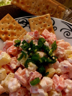Una foto de Ensalada de camarones