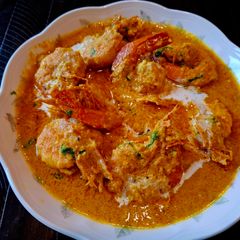 A picture of Creamy Prawn Malai Curry.
