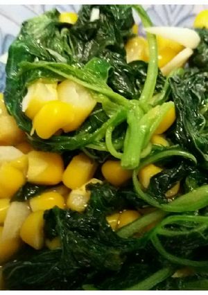 Foto resep Tumis bayam jagung