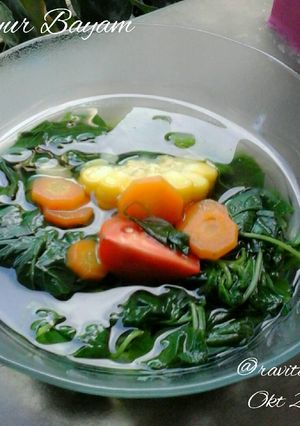 Foto resep Sayur bayam bening #bantumantenbaru