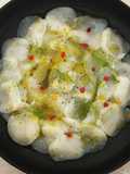 Carpaccio de saint jacques aux agrumes