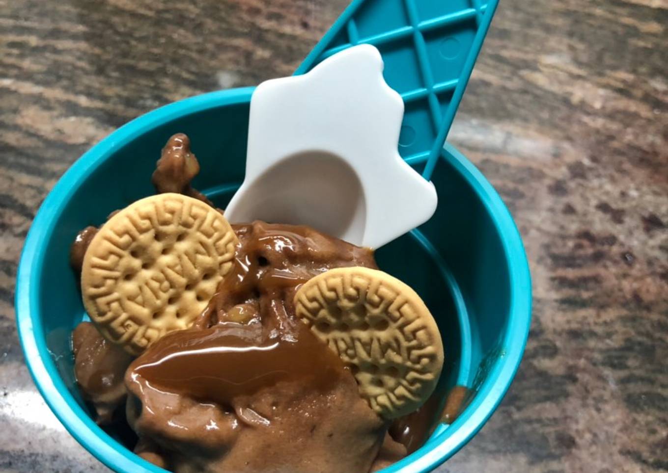 Helado de chocolate saludable😋🍫