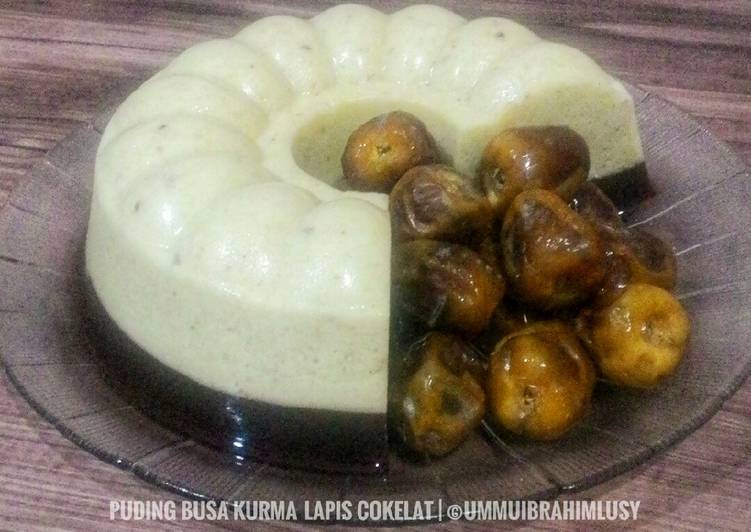 Puding Busa Kurma-Coklat