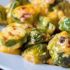 A picture of Brussels Sprouts Gratin.