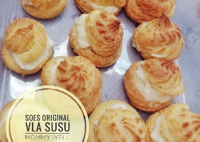 Resep Kue Soes Original Isi Vla Susu Oleh Mommy Iyell Cookpad