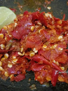 Foto resep Sambel Terasi Mentah Jeruk Nipis