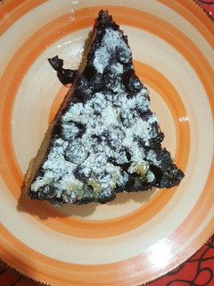 Una foto de Tarta Clafoutis de arándanos