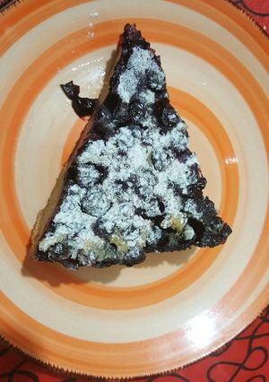 Una foto de Tarta Clafoutis de arándanos