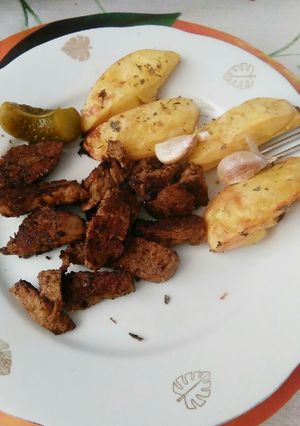 Szejtán gyros recept fotója