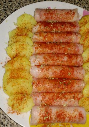 Una foto de Rollitos de jamón cocido