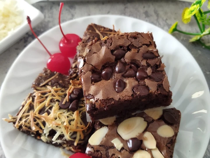 Cara Mudah Menyiapkan Resep Fudgy Brownies Shiny Crust yang Bikin Ngiler Anti Ribet, Mantap