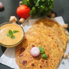 Soya Onion Paratha A picture of Soya Onion Paratha.