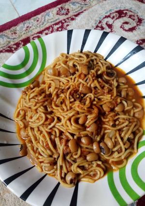 A picture of Spag and beans.