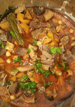 صورة لوصفة دوارة بالحمص (بكبوكة جيجلية)