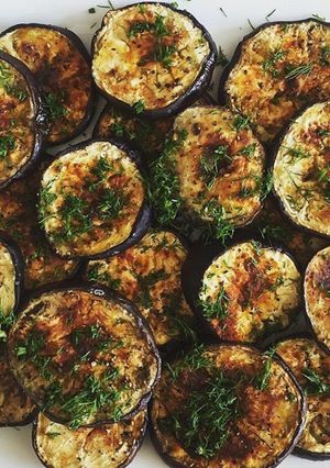 Une photo de Aubergines grillées
