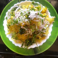 A picture of Cabbage moong dal bhaji.