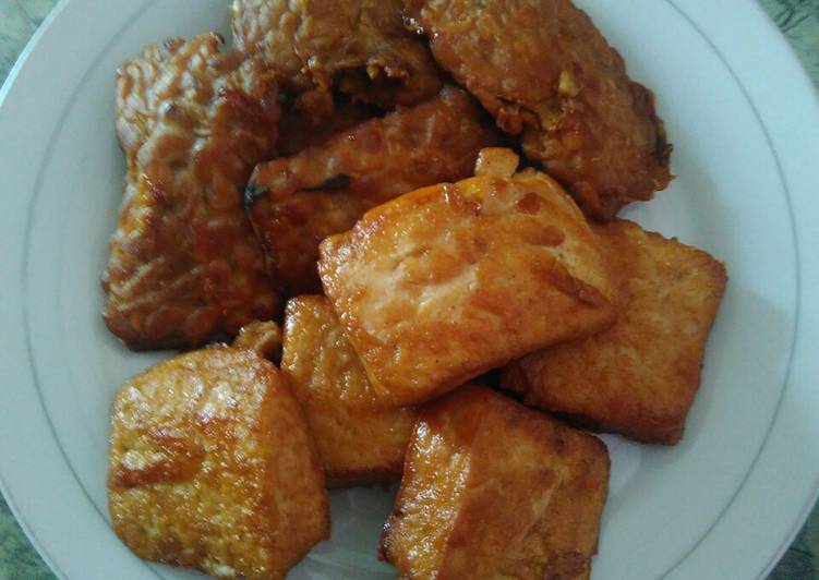 Tahu tempe bacem