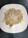 "Pasta con salsa bechamel y pollo" UTVCO