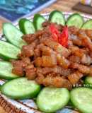 Thịt Ba Chỉ Xào Mắm Tép