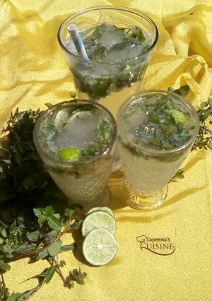 A picture of Virgin mojito mocktail.