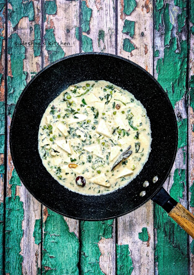 A picture of Methi Matar Paneer Malai.
