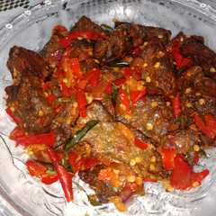รูปของ Dendeng paru daun jeruk