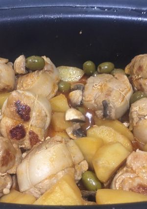 A picture of Pork Paupiettes with Olives.