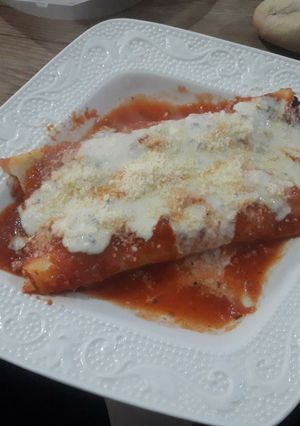 Una foto de Panqueques rellenos