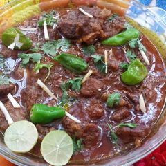 Mutton kyola karahai A picture of Mutton kyola karahai.