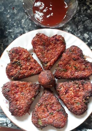 A picture of Leftover chappati cutlets.