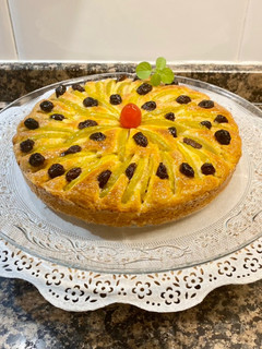 Una foto de Pastel de ricotta y manzana