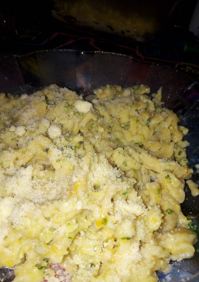 Una foto de Fideos de calabaza con pesto 🤤