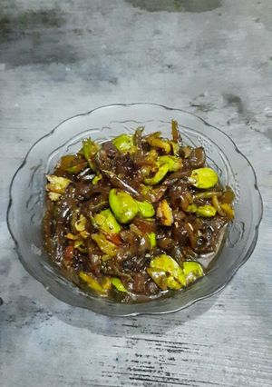 Foto resep Krecek, pepaya & pete pedas