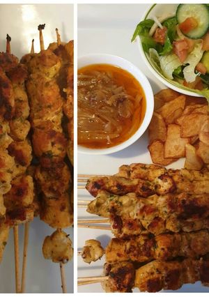 Una foto de Brochetas de pechugas de pollo al horno