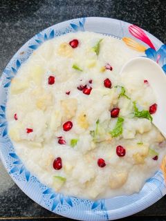 பால் ப்ரூட்ஸ் சாதம்(milk and fruits rice recipe in tamil) செய்முறை முக்கிய புகைப்படம்