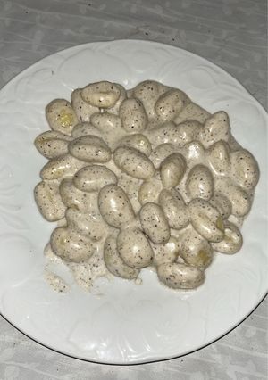 Una foto de Ñoquis con Nata y Trufa