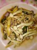 ผัดเห็ดน้ำมันหอย