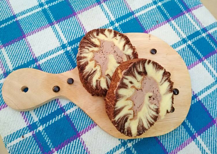 Hurricane Chocolate Swiss Roll cake